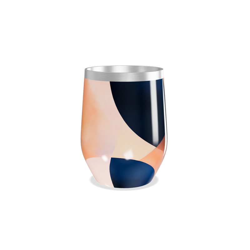 Copo Térmico Slim - Colorido Abstrato Aço Inox