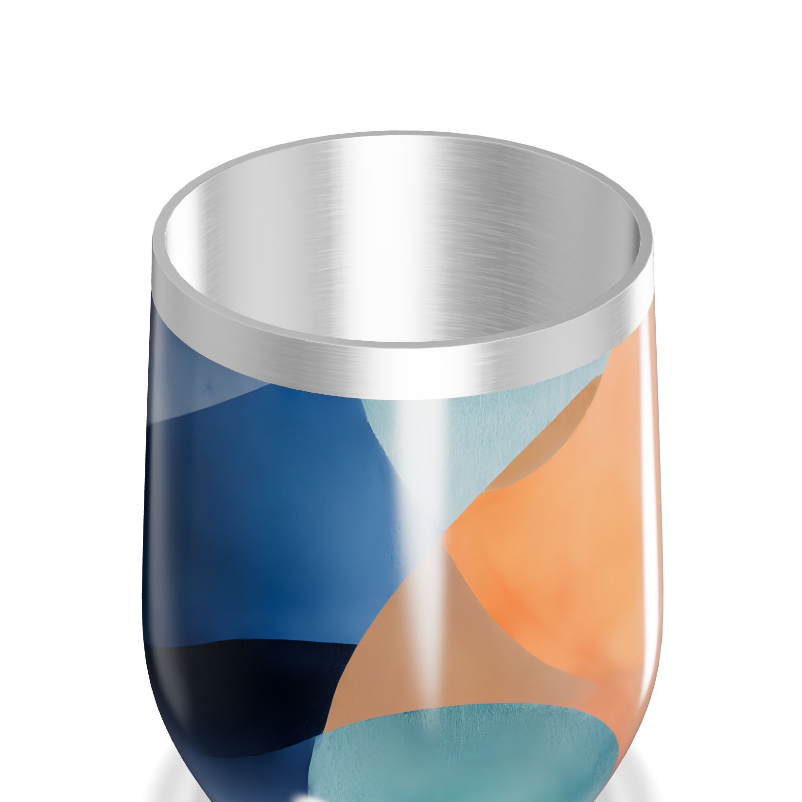 Copo Térmico Slim - Colorido Abstrato Aço Inox