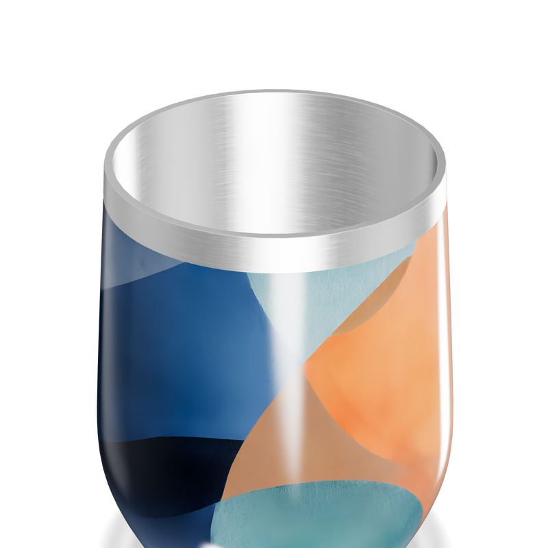 Copo Térmico Slim - Colorido Abstrato Aço Inox