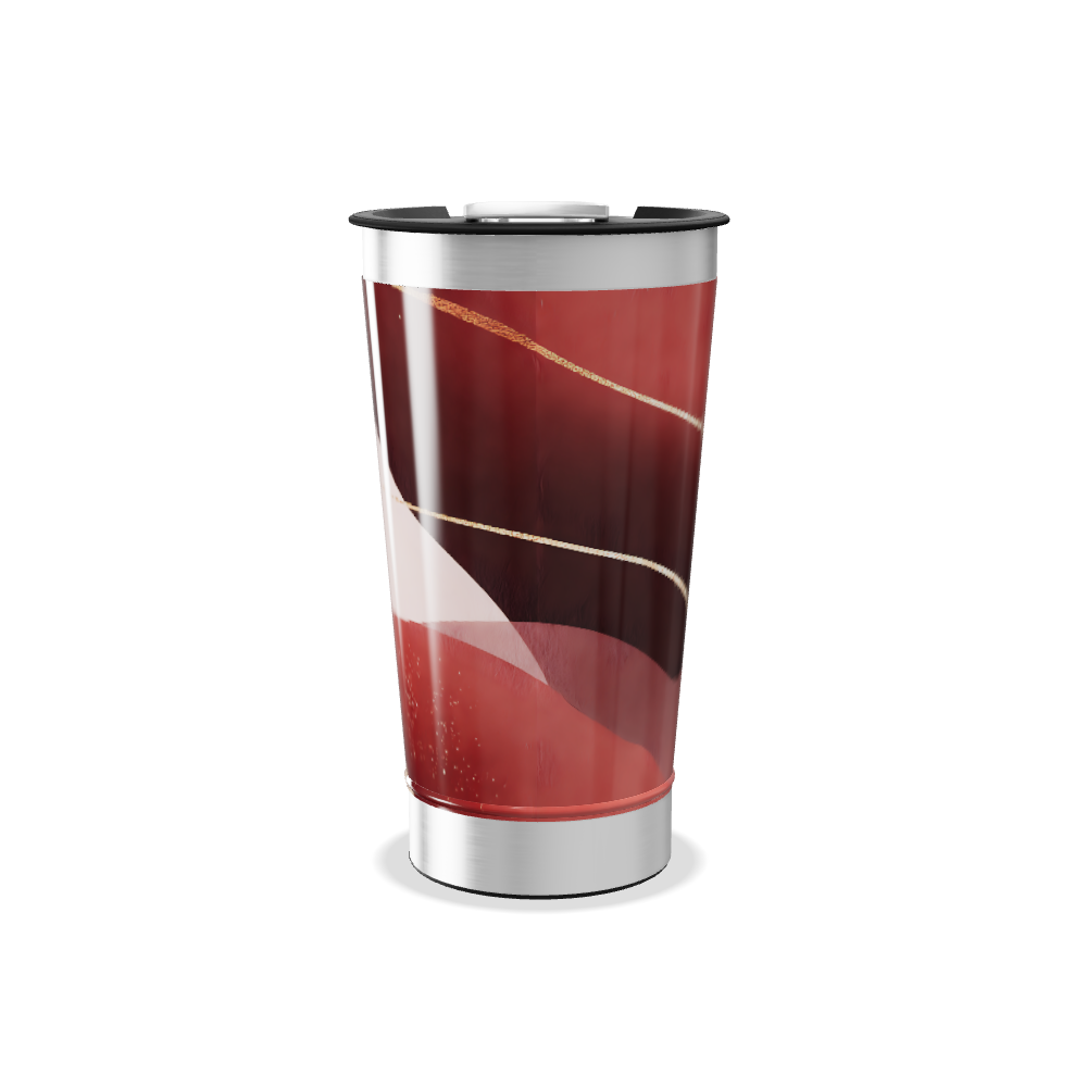 Copo Térmico - Rosa Abstrato Aço Inox