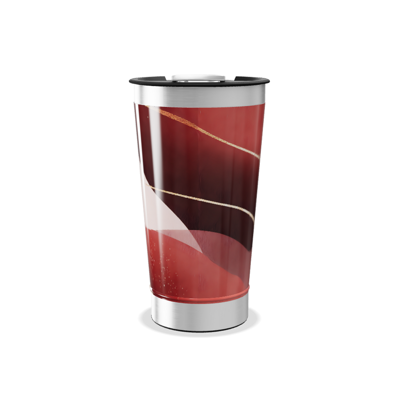 Copo Térmico - Rosa Abstrato Aço Inox