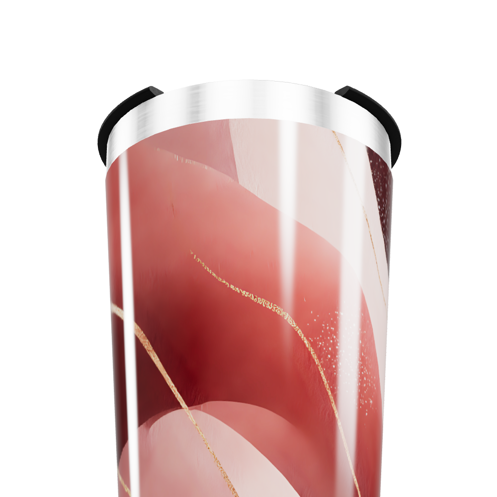 Copo Térmico - Rosa Abstrato Aço Inox