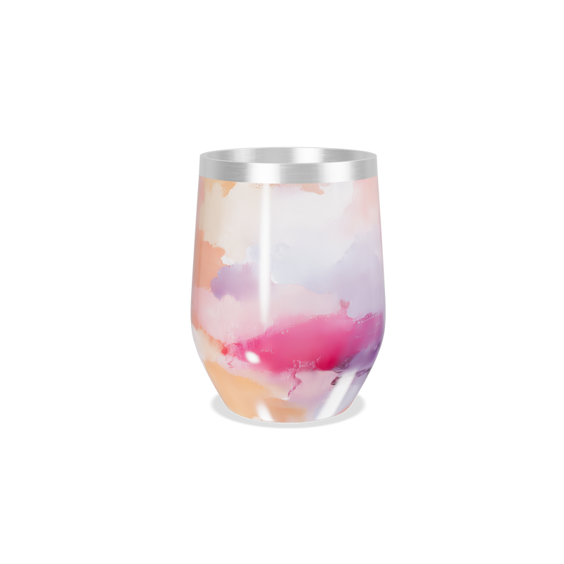 Copo Térmico Slim - Estampa Aquarela Colorida