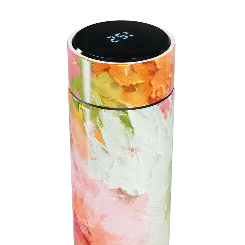 Garrafa Térmica Touch - Estampa Floral Colorida