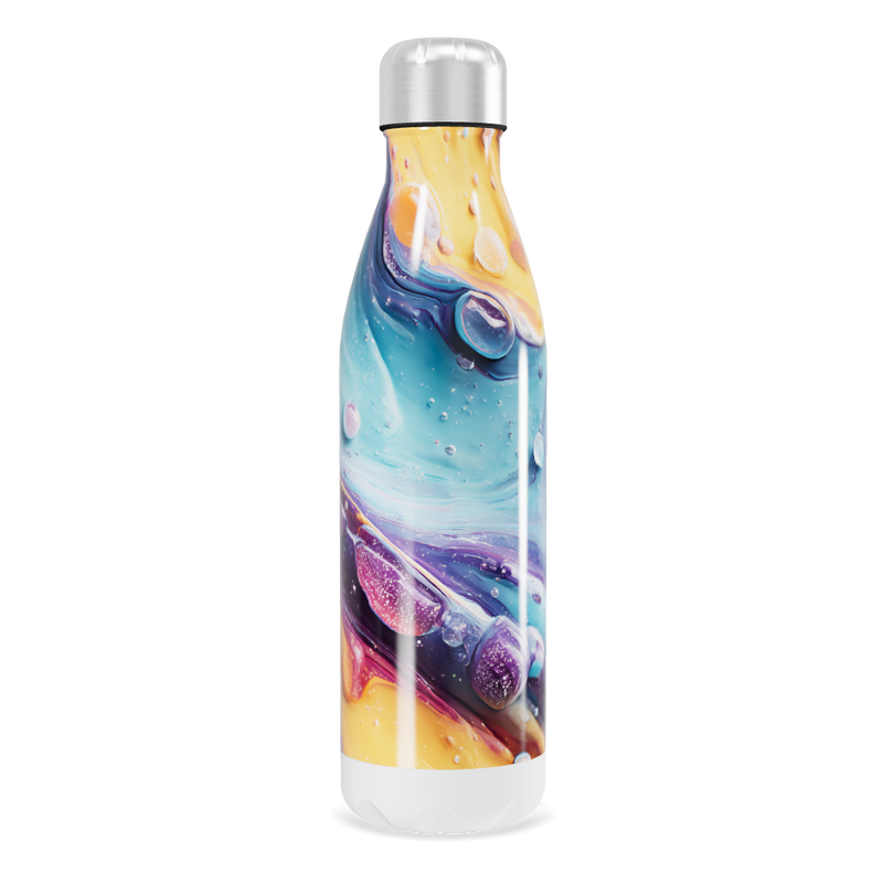 Garrafa Inox - Estampa Cósmica Colorida