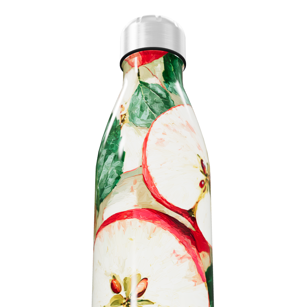 Garrafa Inox Estampa Maçã 500ml