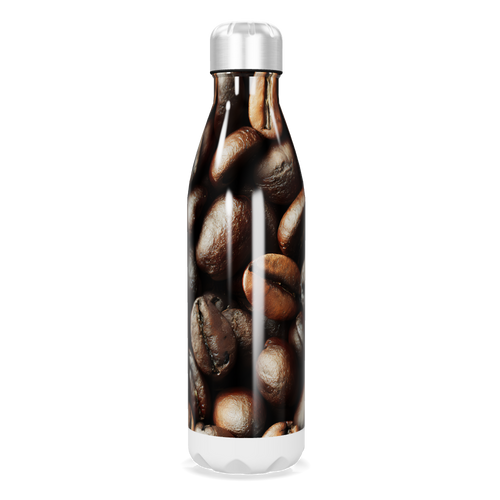 Garrafa Inox - Estampa Grãos de Café