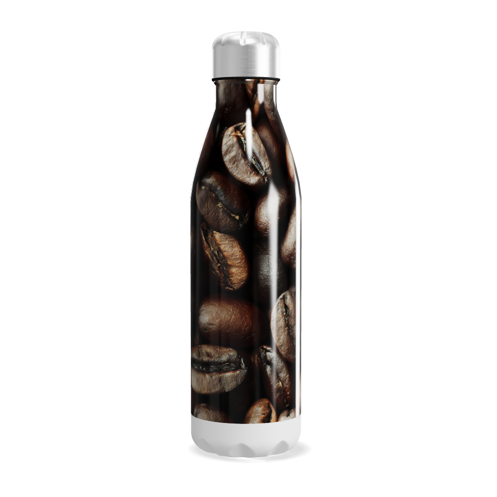 Garrafa Inox - Estampa Grãos de Café