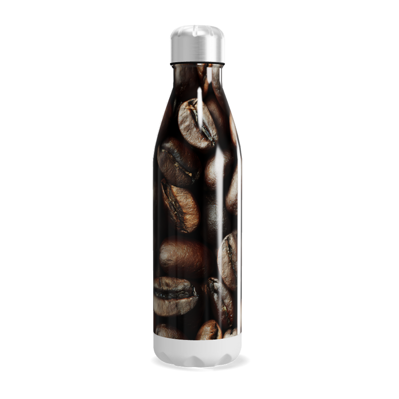 Garrafa Inox - Estampa Grãos de Café