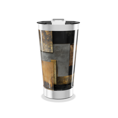 Copo Térmico - Estampa Geométrica Metalizada