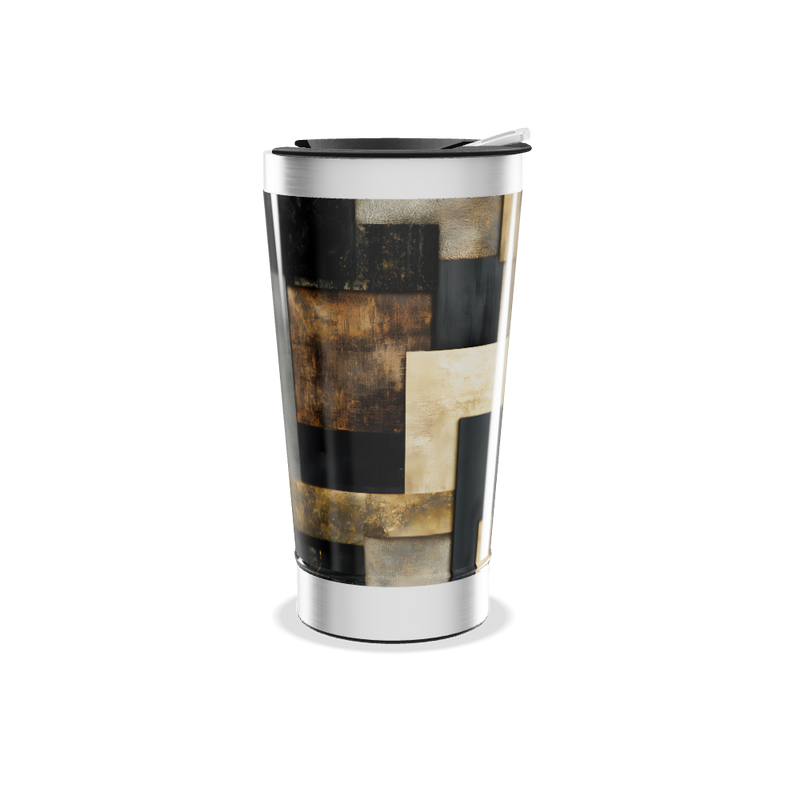 Copo Térmico - Estampa Geométrica Metalizada