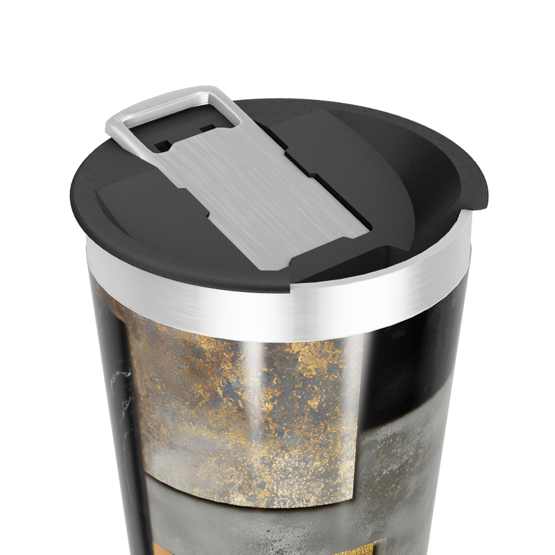 Copo Térmico - Estampa Geométrica Metalizada