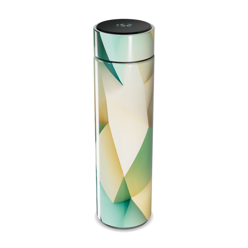 Garrafa Térmica Touch - Verde Geométrica Digital