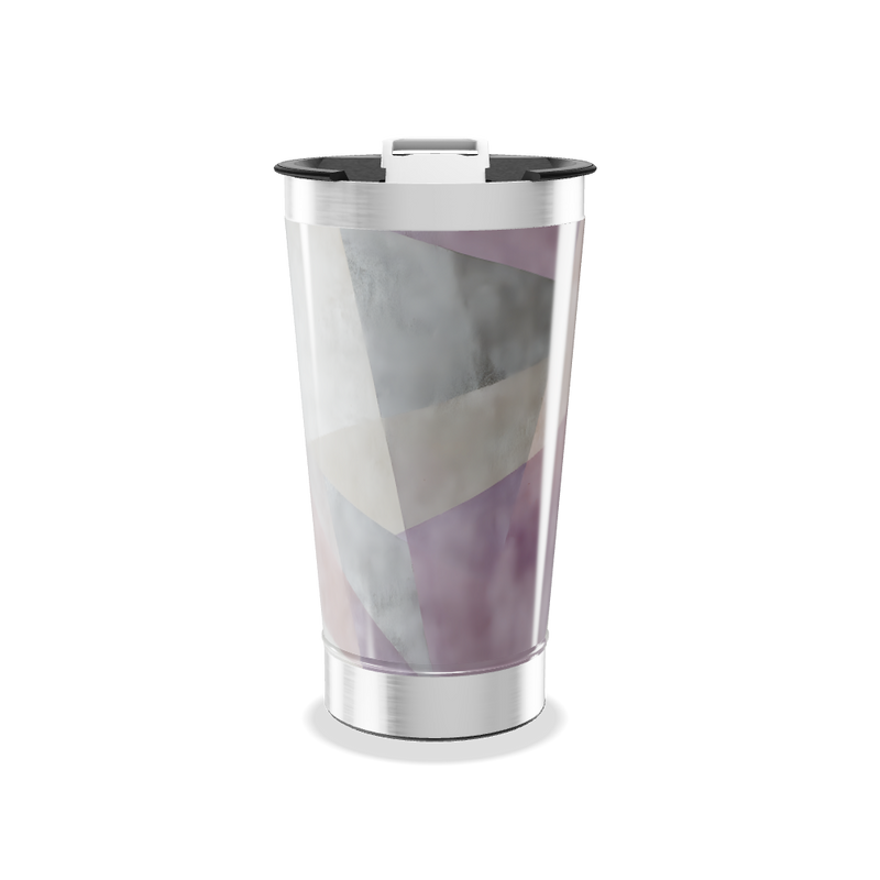 Copo Térmico - Geométrico Colorido Inox