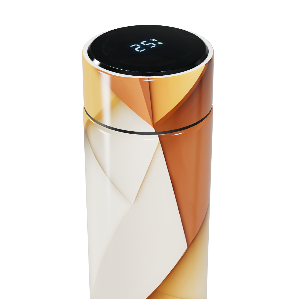 Garrafa Térmica Touch - Design Abstrato Colorido