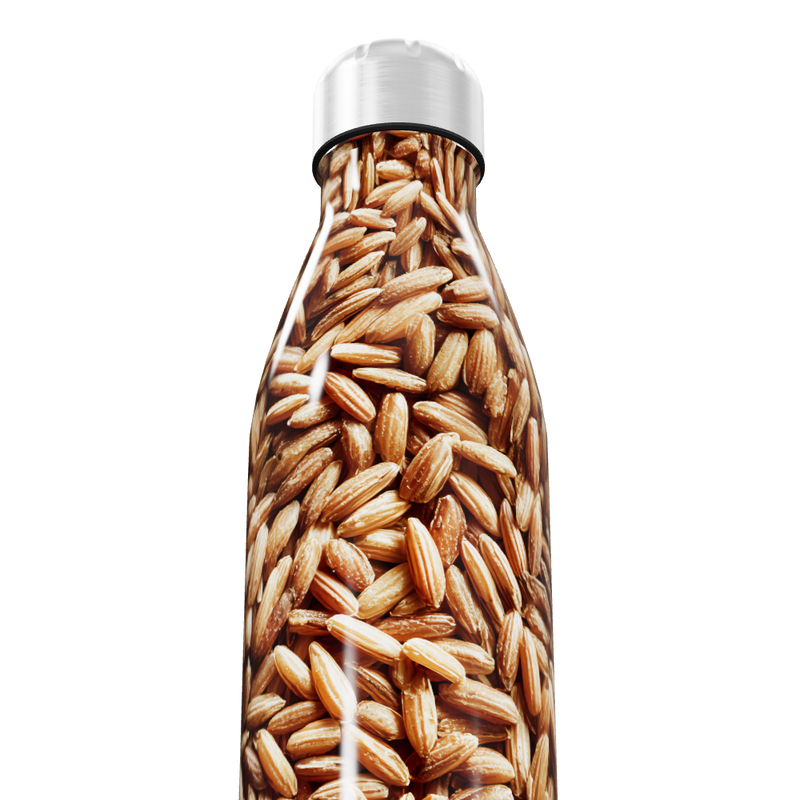 Garrafa Inox - Estampa Grãos de Café