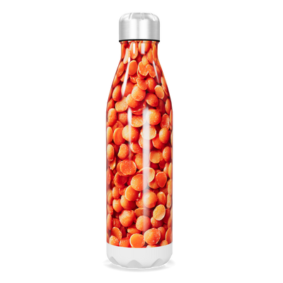 Garrafa Inox - Estampa Laranja Grãos