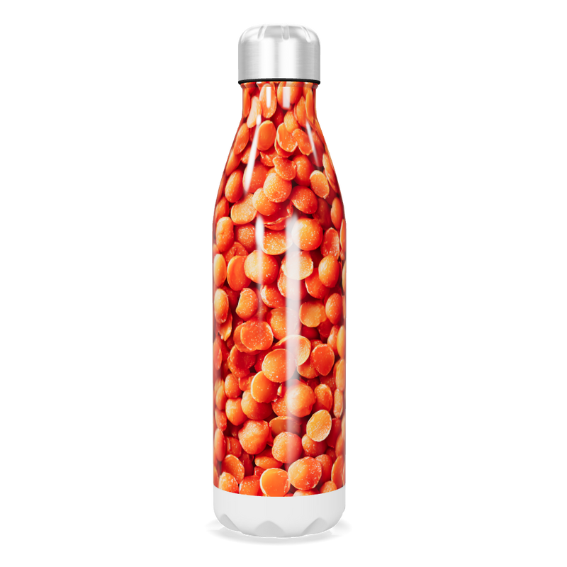 Garrafa Inox - Estampa Laranja Grãos