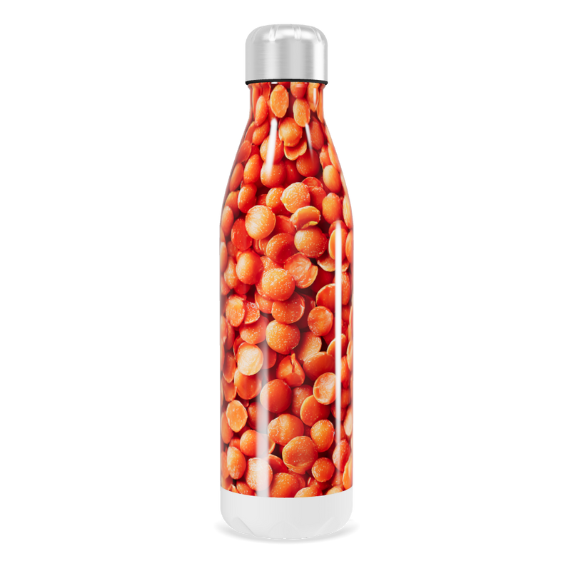 Garrafa Inox - Estampa Laranja Grãos