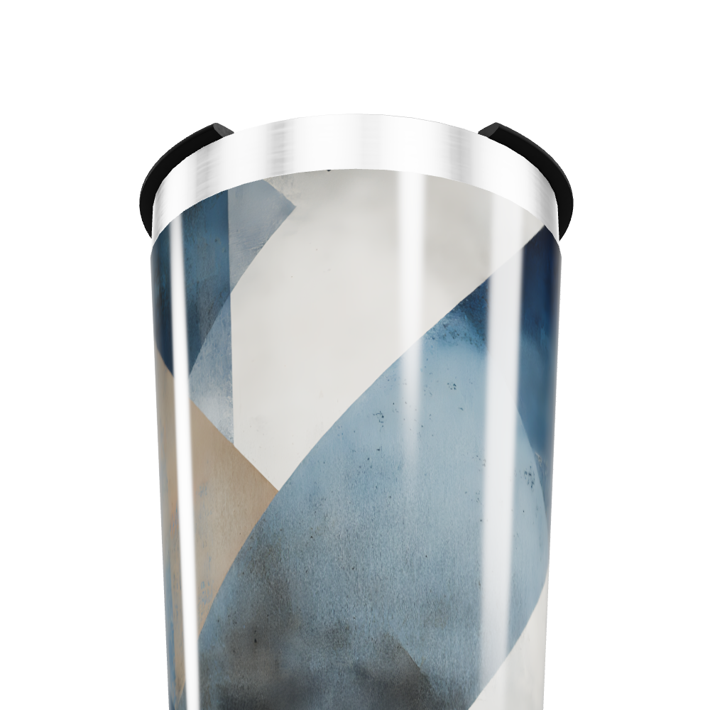 Copo Térmico - Estampa Geométrica Azul