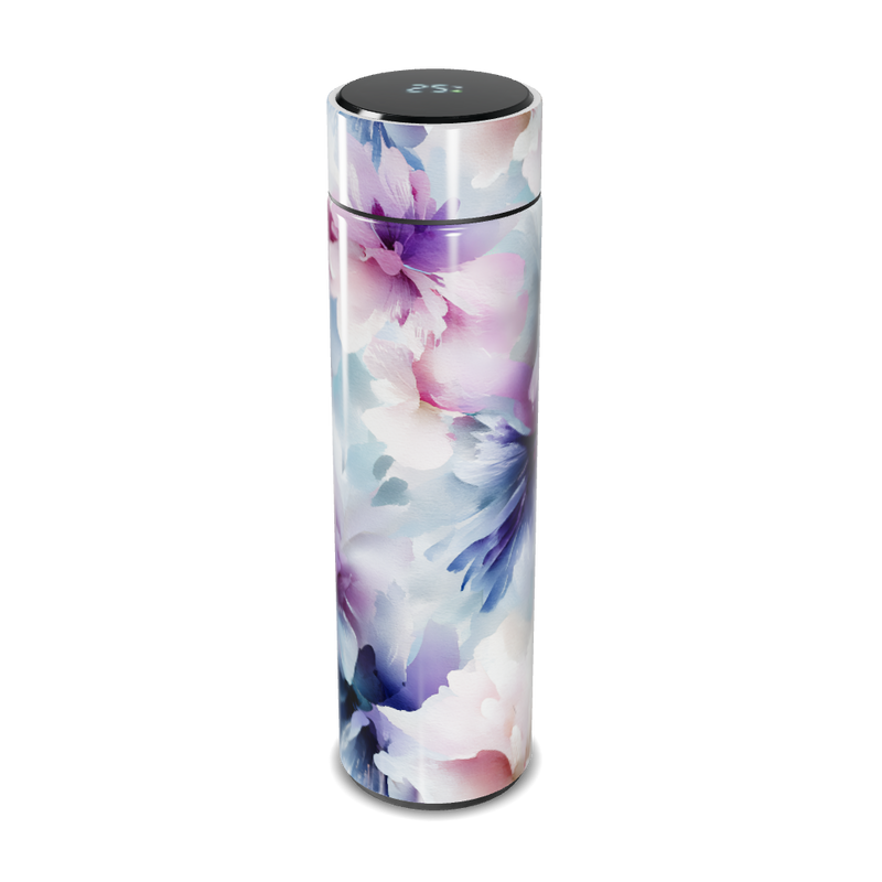 Garrafa Térmica Touch - Floral Colorida Aço Inox