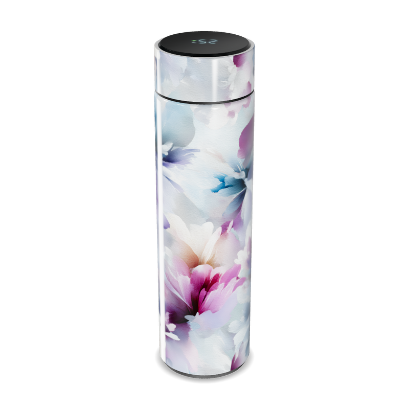 Garrafa Térmica Touch - Floral Colorida Aço Inox