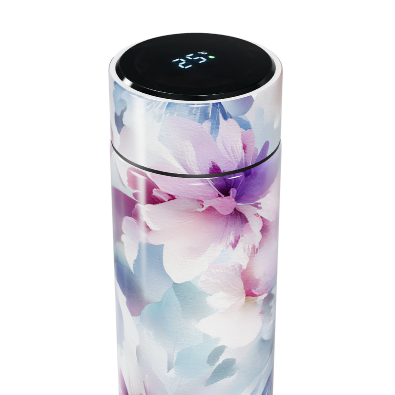 Garrafa Térmica Touch - Floral Colorida Aço Inox