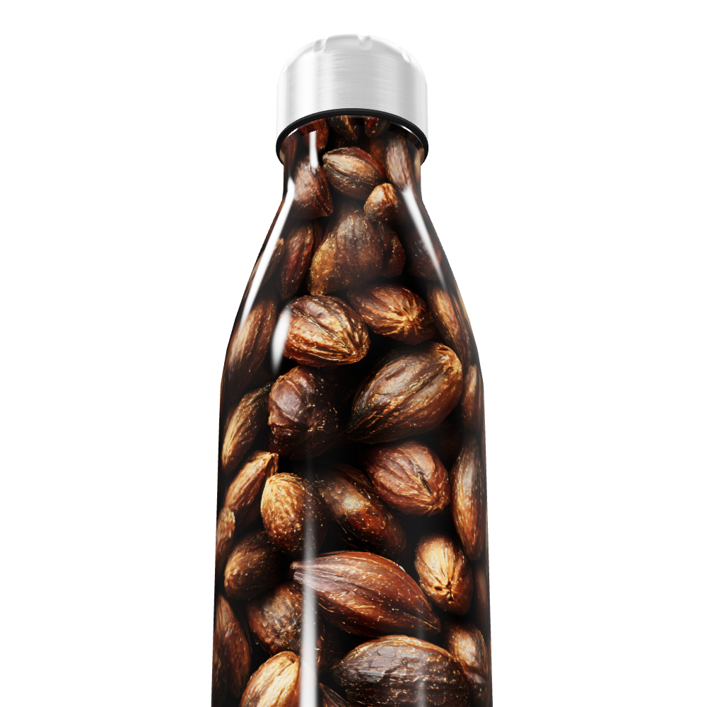 Garrafa Inox - Estampa de Grãos 500ml