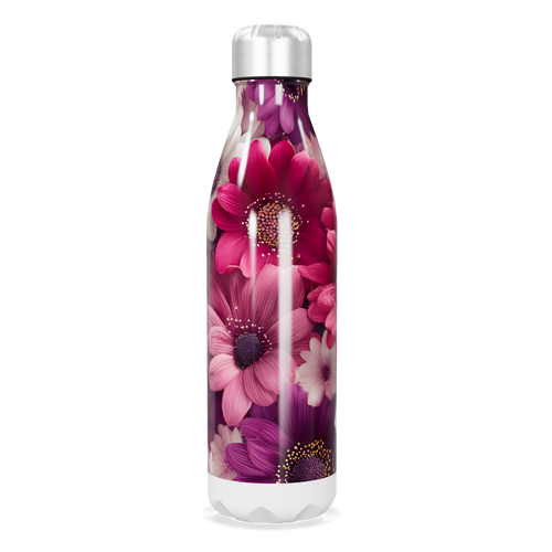 Garrafa Inox - Floral Rosa 500ml