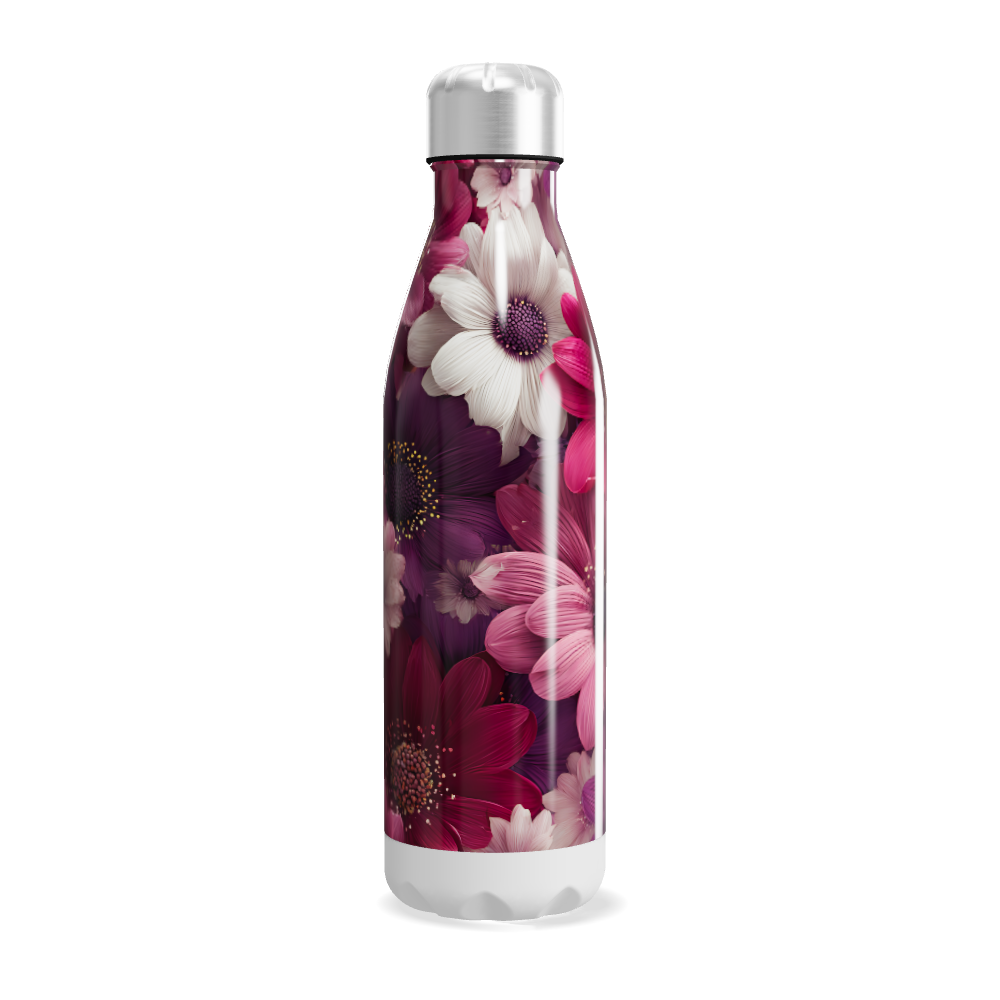Garrafa Inox - Floral Rosa 500ml