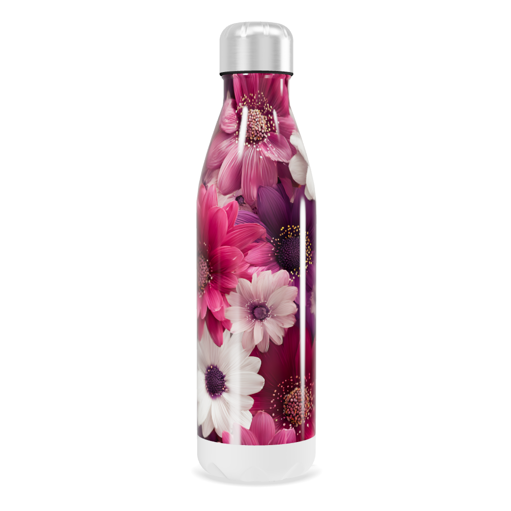 Garrafa Inox - Floral Rosa 500ml