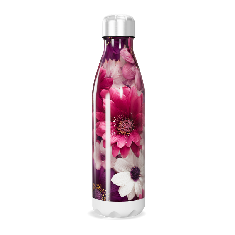 Garrafa Inox - Floral Rosa 500ml