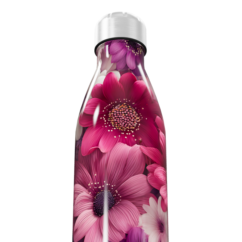 Garrafa Inox - Floral Rosa 500ml