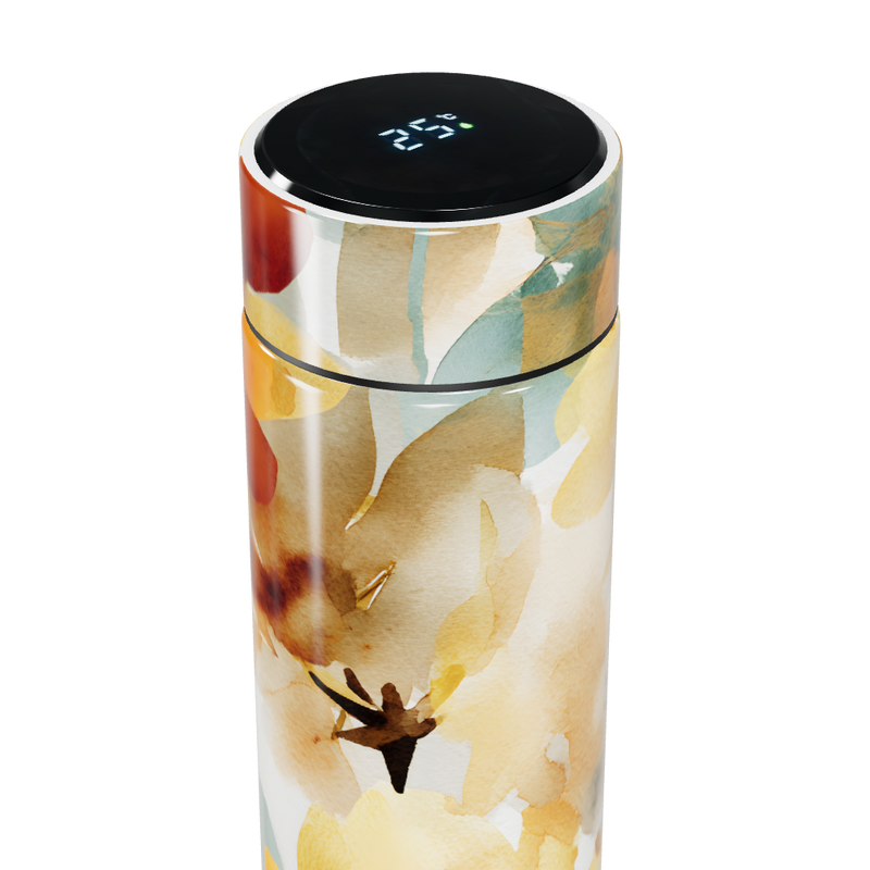 Garrafa Térmica Touch - Floral Digital Colorida