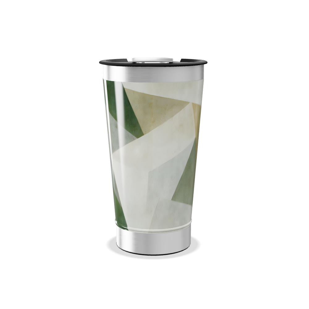 Copo Térmico - Design Geométrico Colorido