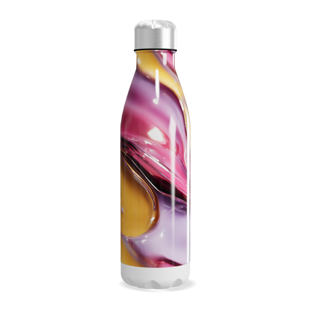 Garrafa Inox - Estampa Marmorizada Colorida