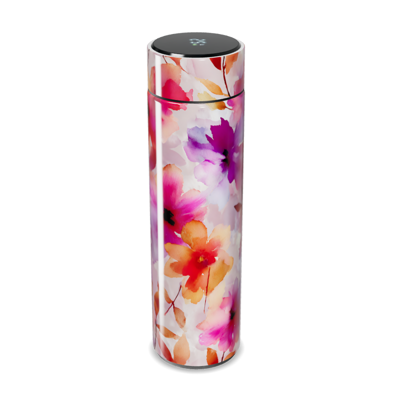 Garrafa Térmica Touch - Floral colorida aço inox