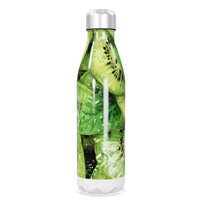 Garrafa Inox Estampa Kiwi Verde