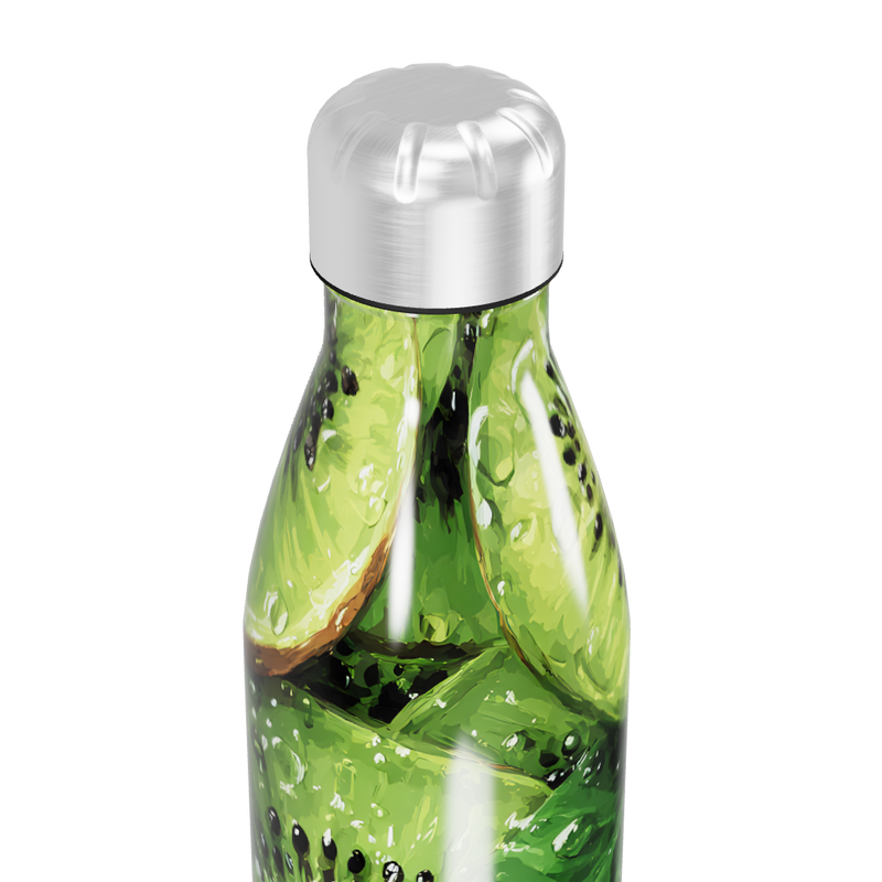 Garrafa Inox Estampa Kiwi Verde