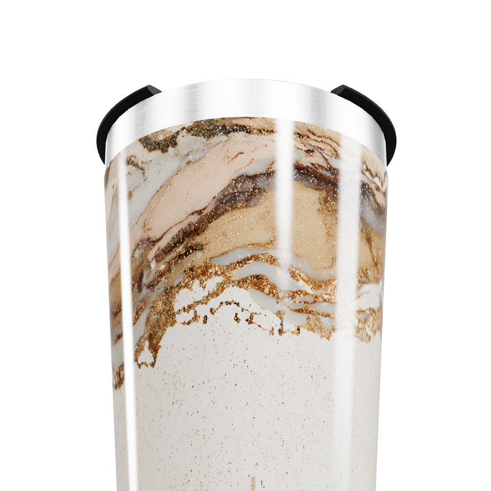 Copo Térmico - Mármore Bege Inox
