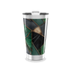 Copo Térmico - Verde com Estampa Geométrica
