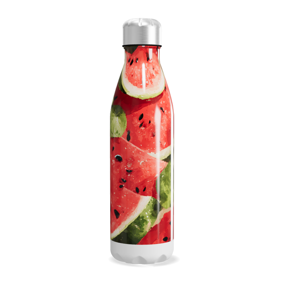 Garrafa Inox - Estampa Melancia Colorida