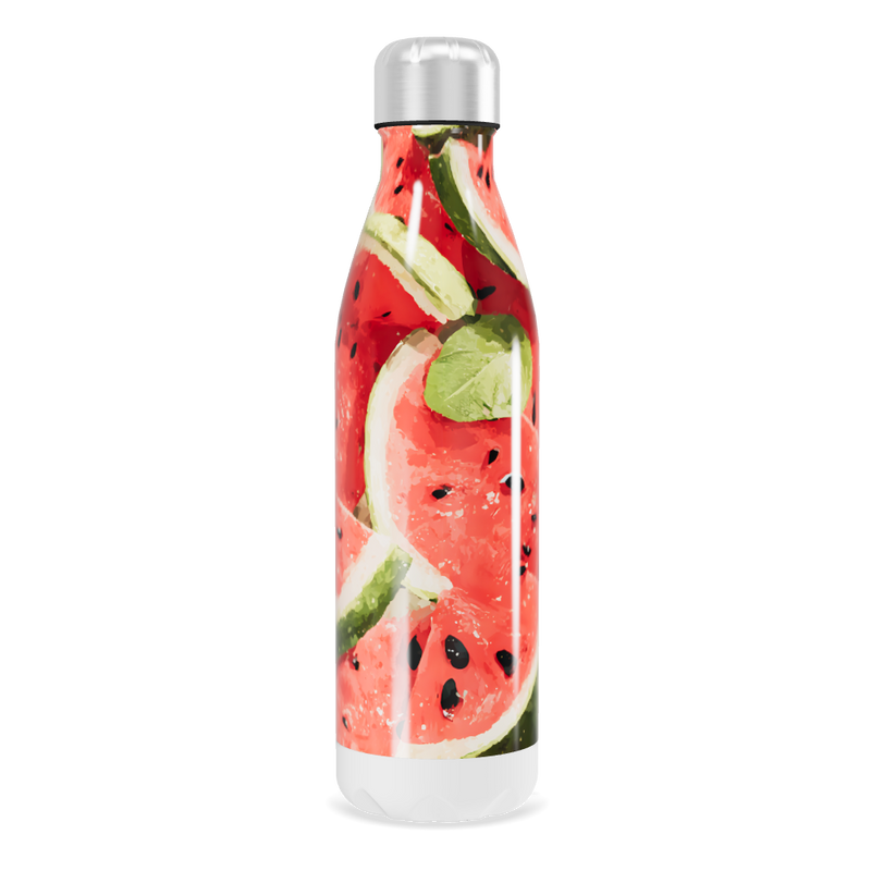 Garrafa Inox - Estampa Melancia Colorida