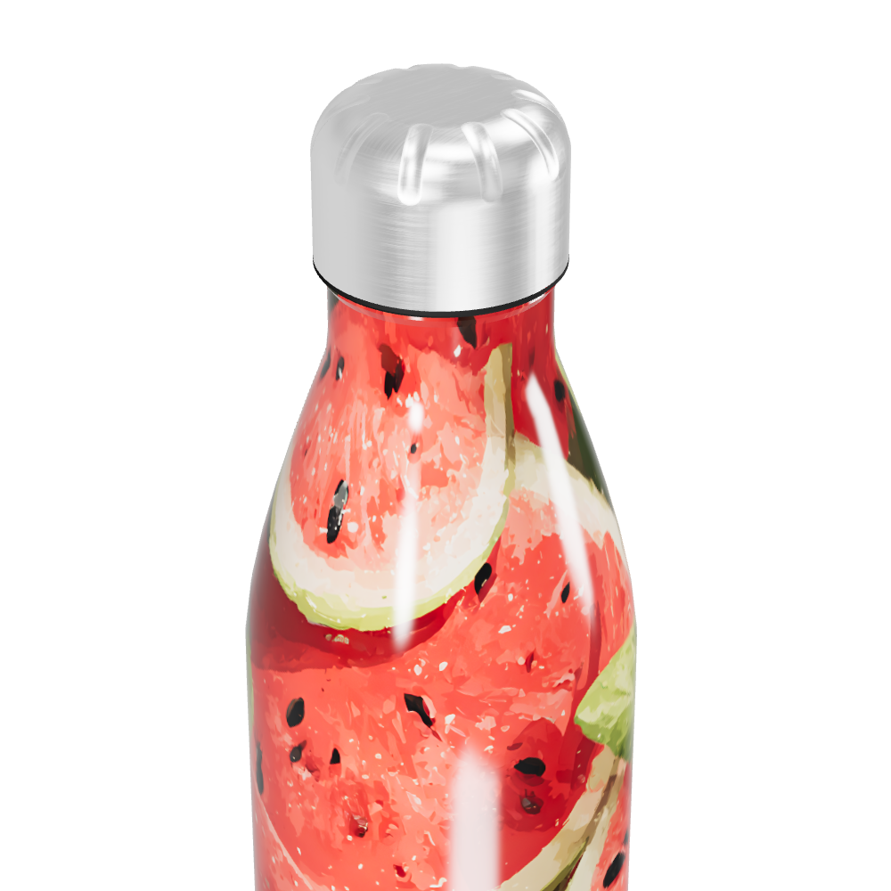 Garrafa Inox - Estampa Melancia Colorida