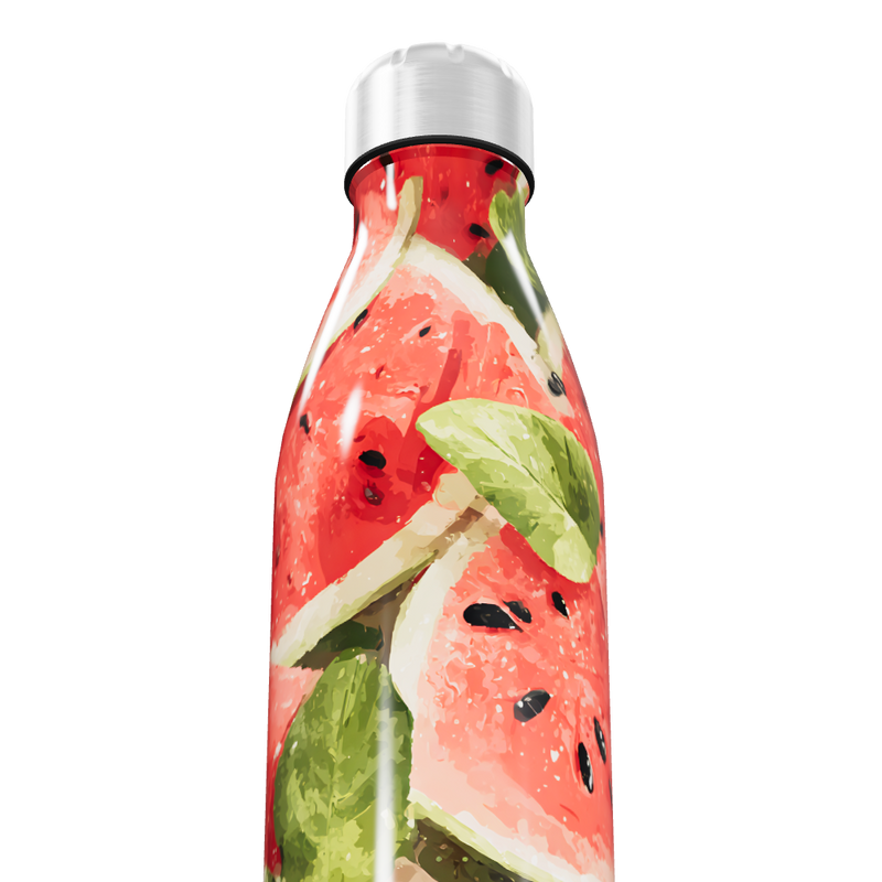 Garrafa Inox - Estampa Melancia Colorida
