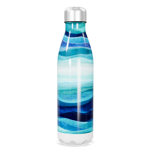 Garrafa Inox - Estampa Azul Oceano
