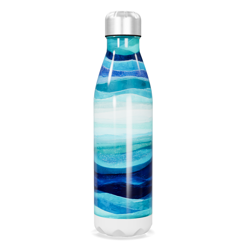 Garrafa Inox - Estampa Azul Oceano