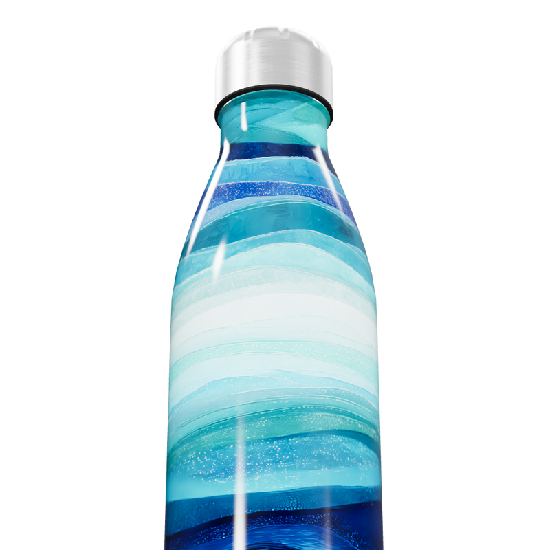 Garrafa Inox - Estampa Azul Oceano