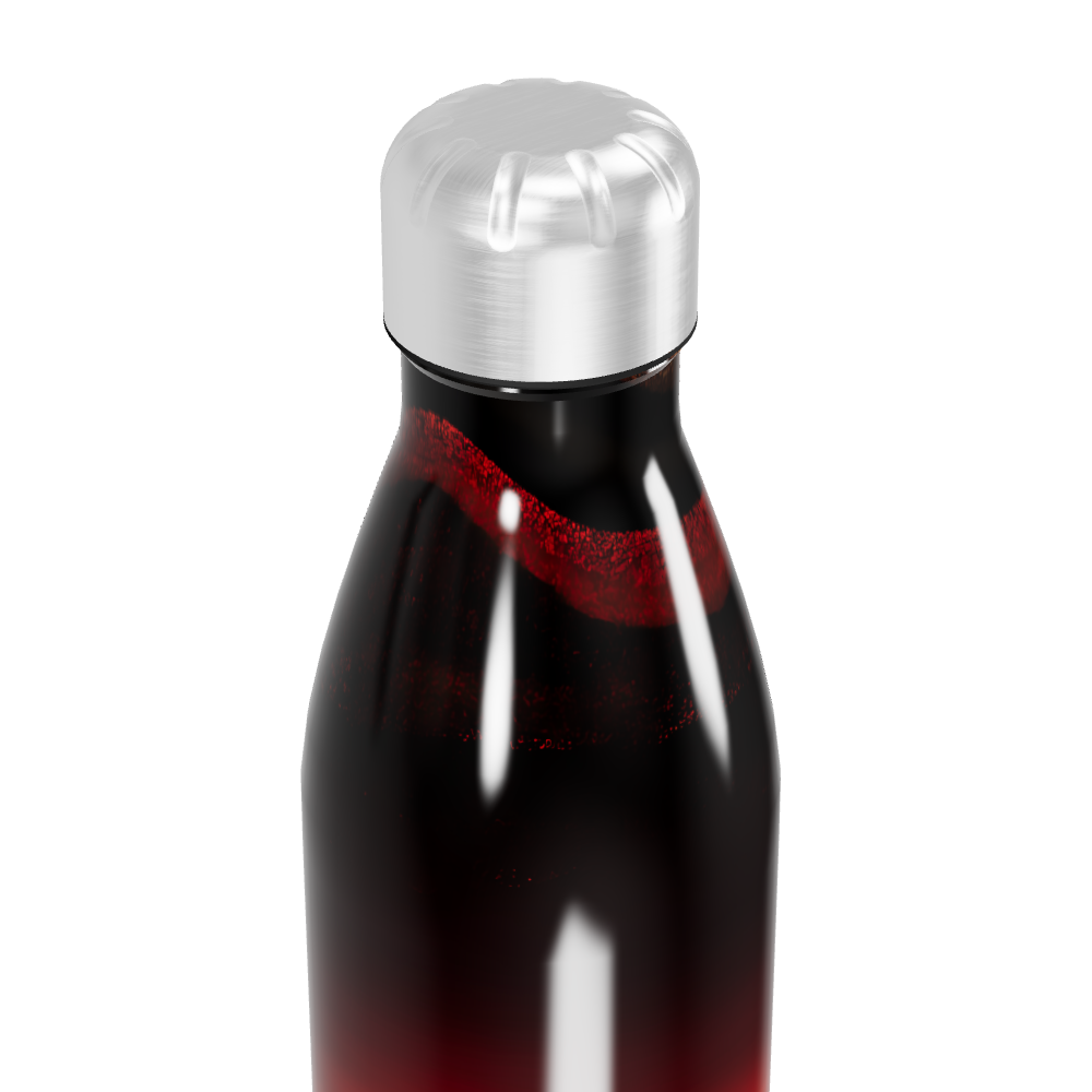 Garrafa Inox - Estampa Vermelha e Laranja