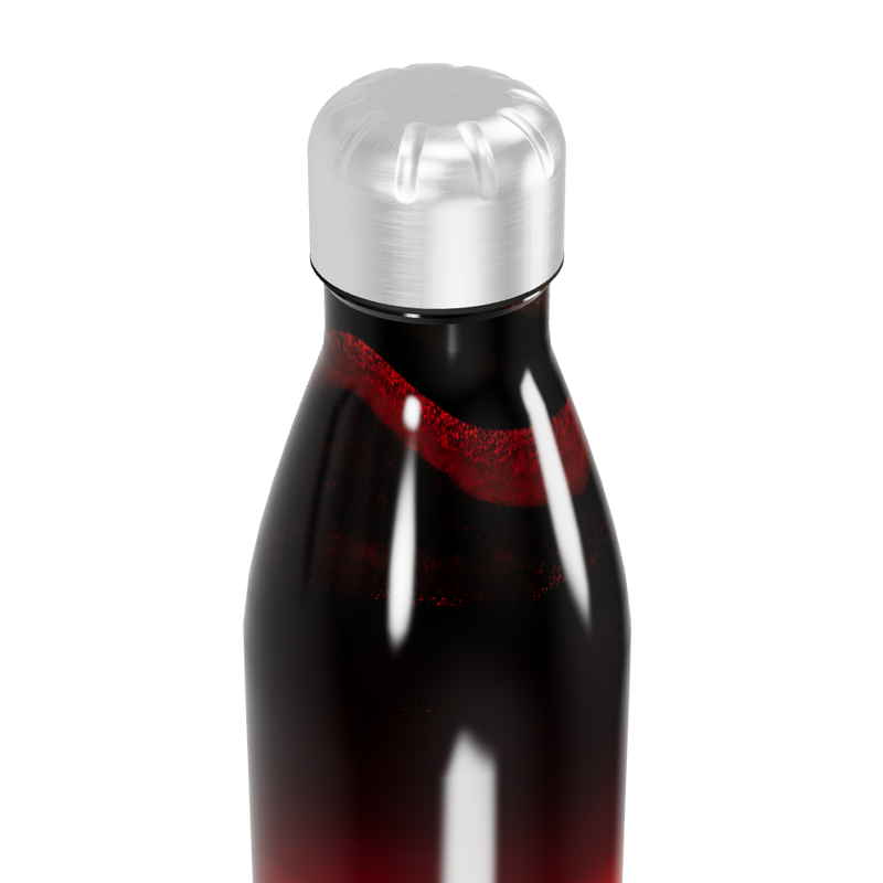 Garrafa Inox - Estampa Vermelha e Laranja